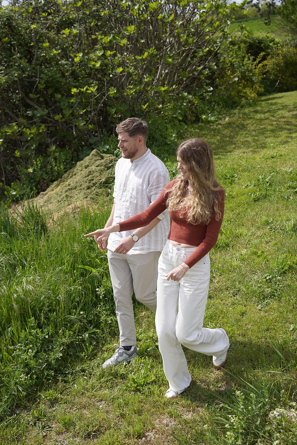 Kirk and Keeley Haworth at the farm